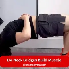 Man performing neck bridges exercise on a mat, demonstrating how to build neck muscle.