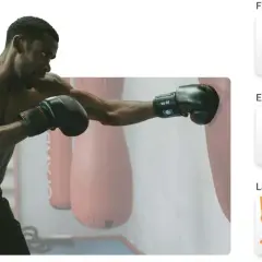 Boxer training for MMA neck strength with flexion, extension, and lateral flexion exercises shown.